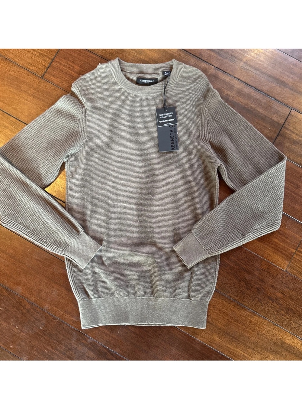 Kenneth Cole Men's Crewneck Sweater in Olive Size Small NWT $69